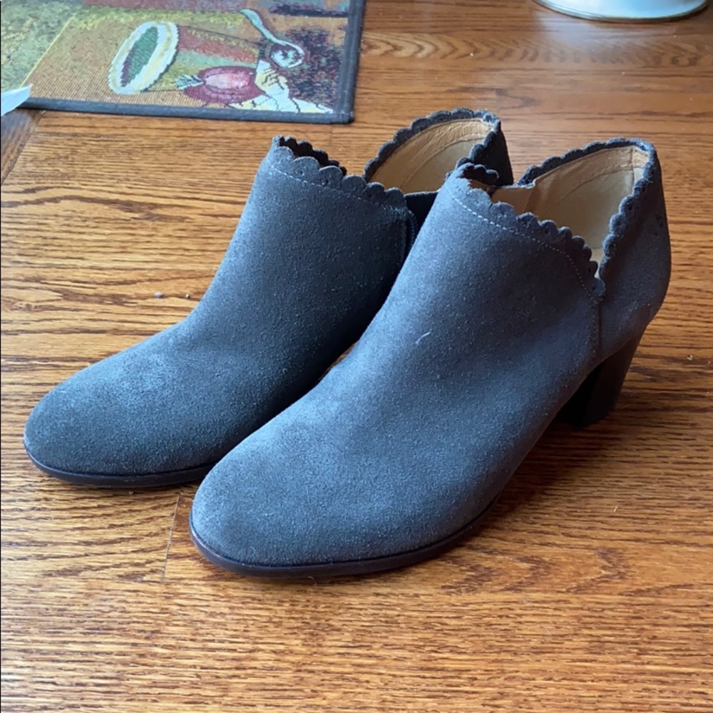NWOT women's jack rogers suede heeled ankle boots
